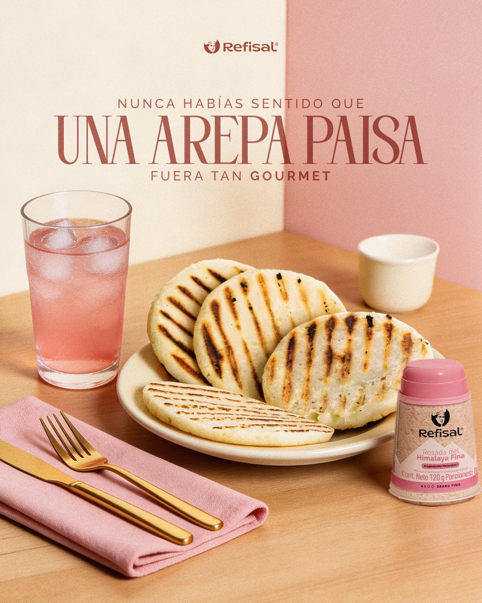 RefisalOficial's tweet photo. Prueba de que todo depende de cómo te sientes con Refisal Himalaya Fina. grano fino y exclusivo para tu paladar y tus sentidos. Porque cuando la experiencia sube de nivel, se nota en la mesa y se nota en todas tus preparaciones.