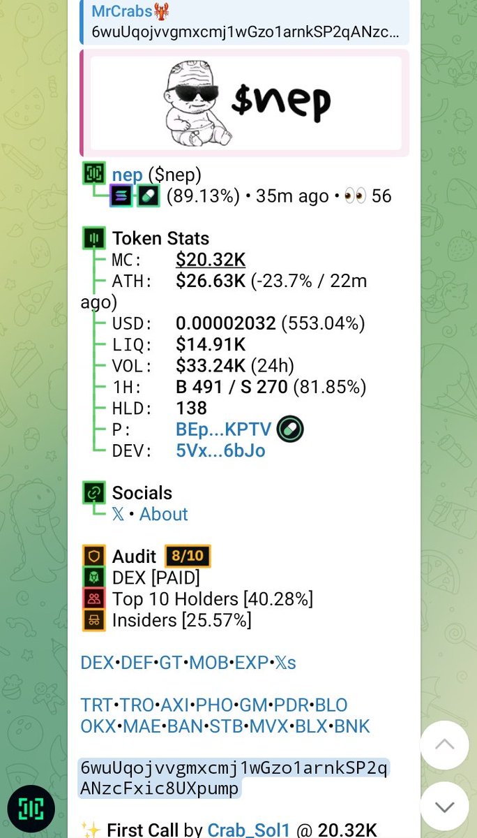 MrCrab{moni..moni..monieeeee}🦞 tweet media