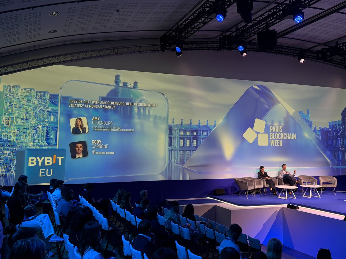 DigitalChamber's tweet photo. The TDC team is at @ParisBlockchainWeek  🇫🇷, where CEO @CodyCarboneDC joined Amy Oldenburg for a fireside chat on the convergence of traditional finance with digital assets and driving global adoption. https://t.co/GeuL7Y5Wh9