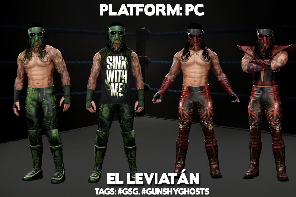 gunshyghostss's tweet image. EL LEVIATÁN is now available for download! PC only #WWE2k26 #WWE #2k26 #CAW