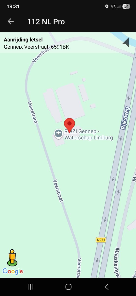 112 melding Ongeval wegvervoer met letsel in Gennep