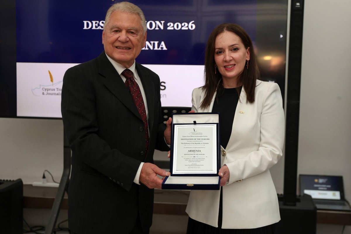 armenpress's tweet image. #Armenia recognized as destination of 2026 in #Cyprus

armenpress.am/en/article/124…