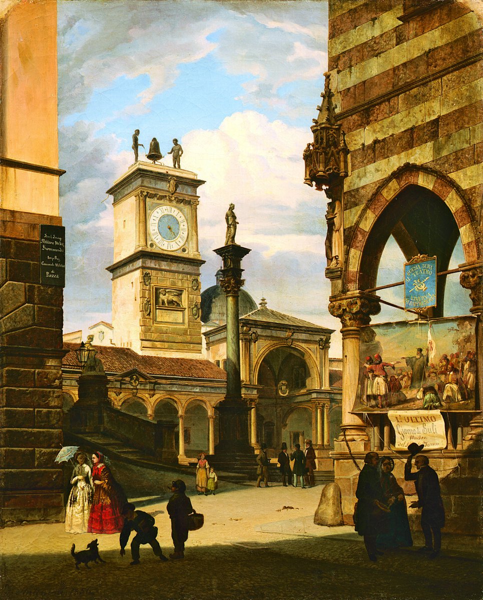 TomasMu73833924's tweet image. 'Vista de la Plaza Contarena en Udine'
Creación de 1856.
Técnica: Óleo sobre lienzo.
Dimensiones: 57,5 × 46 cm.
Ubicación: Galerías de Italia, Milán, Italia.
Autor: Fausto Antonioli (italiano, 1814-1882)
#arts #paintings