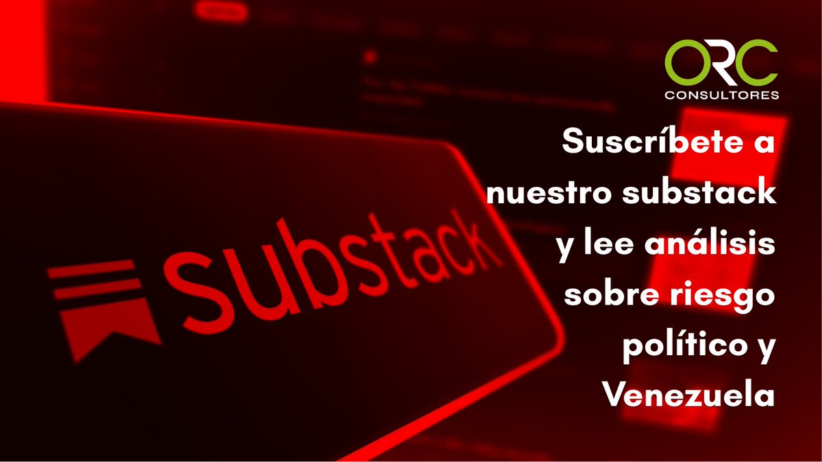 oswram's tweet photo. ¿Quieres entender realmente el riesgo político en Venezuela? Suscríbete al Substack  de @orcconsultores  -  análisis exclusivos directamente en tu bandeja

https://t.co/R1NW56x5sU https://t.co/lsxvjzo5vM