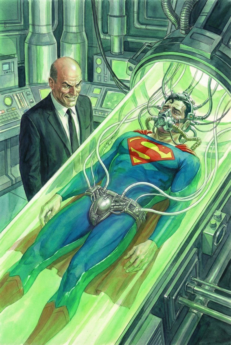 The most deliciously painful way to end Superman? Dunk the big blue boy scout in a glowing green kryptonite bath. Let its toxic power seep into every pore, erode every muscle, and dissolve every cell in his body. And the best part? Slowly draining away his super essence!!