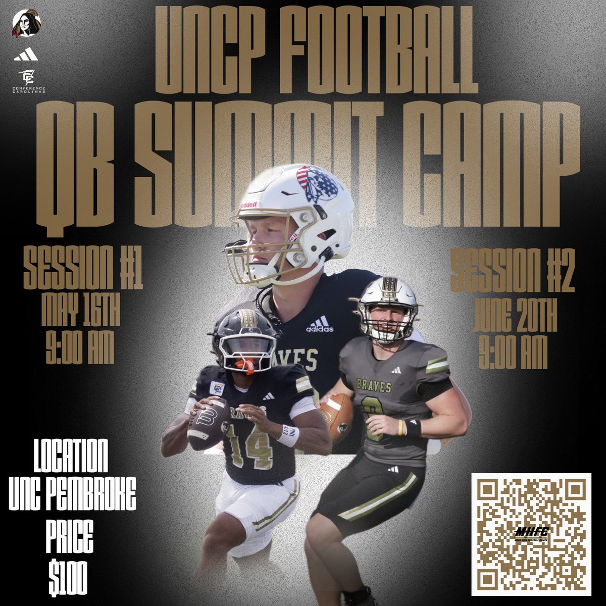 UNCP Braves Football tweet media