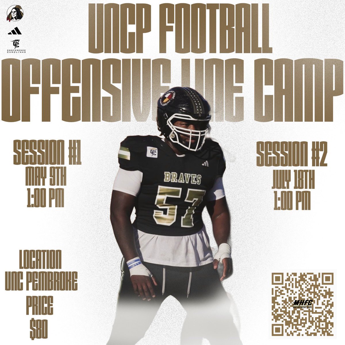 UNCP Braves Football tweet media