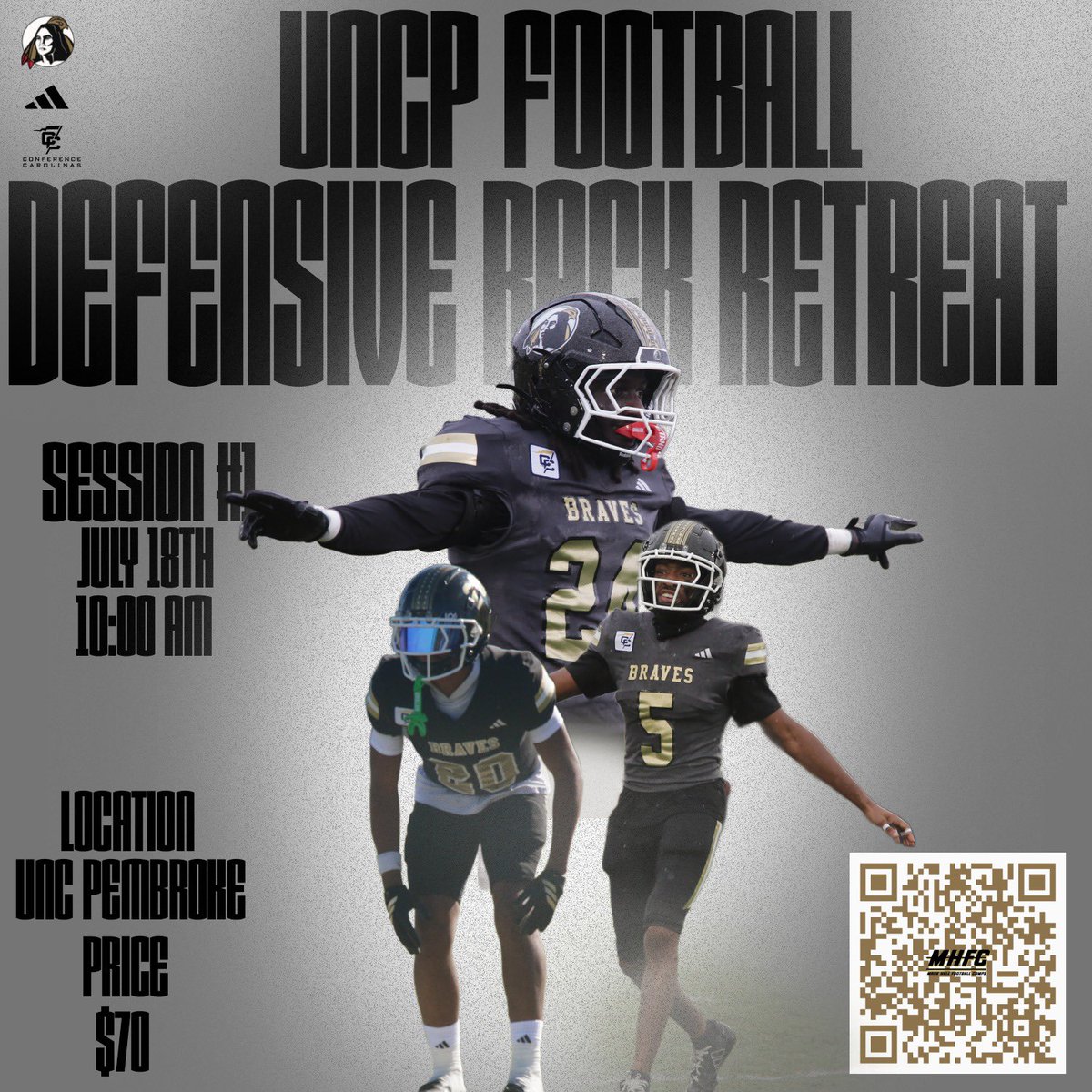 UNCP Braves Football tweet media