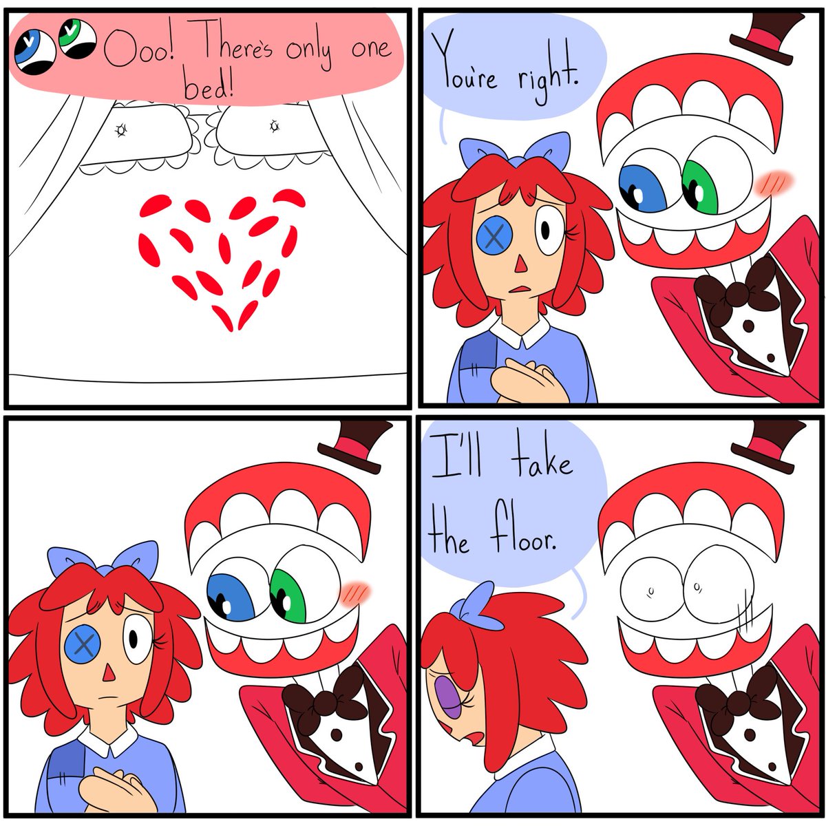 HeltheHatter's tweet image. Oh, Ragatha... #TADC #bowtie #tadcragatha #tadccaine