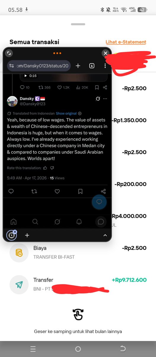 Dansky0123's tweet photo. @marvelle_danny @Ddarwin889 Proyek sama, sama2 swasta, upah beda, jam kerja pun beda, job desk sama. 

Sewaktu kerja dengan bos china dapatnya 4,5jt. Masa iya kuproy dapat 4,5jt?! Aduh, mana bisa berkeluarga dengan upah segitu. 

Liat aja morowali, mana mau orang luar daerah kerja disana. https://t.co/quIE6guU6m