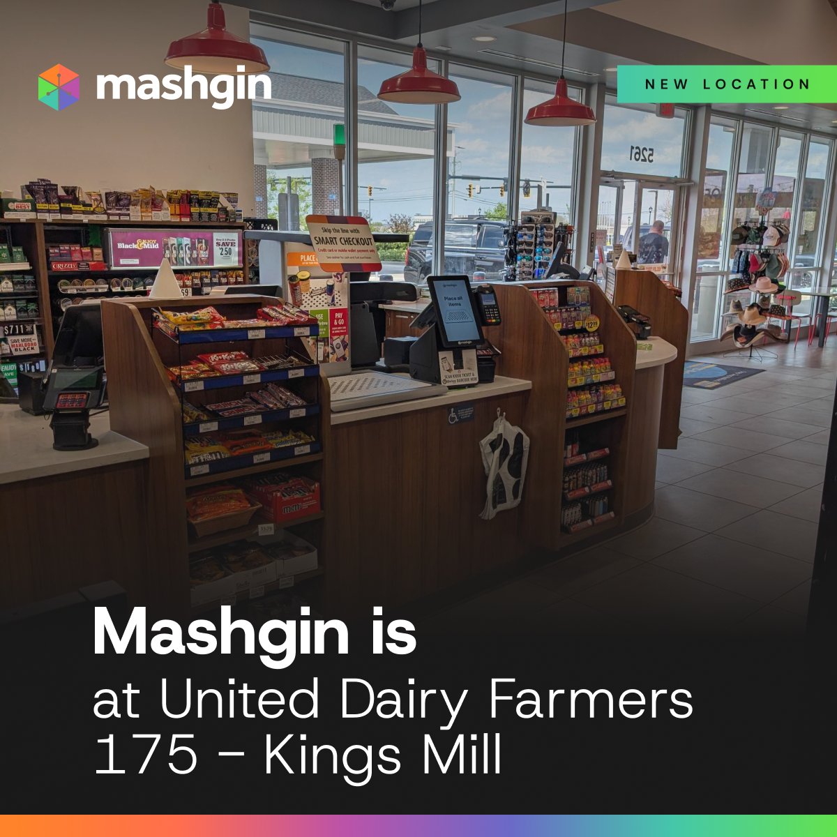 Mashgin's tweet image. We recently added a Mashgin Power Counter at a Unity Dairy Farmers location in the Greater Cincinnati area, bringing a faster, more intuitive checkout experience to one of their highest traffic stores. 

#MashginIsEverywhere #RetailInnovation #UnitedDairyFarmers