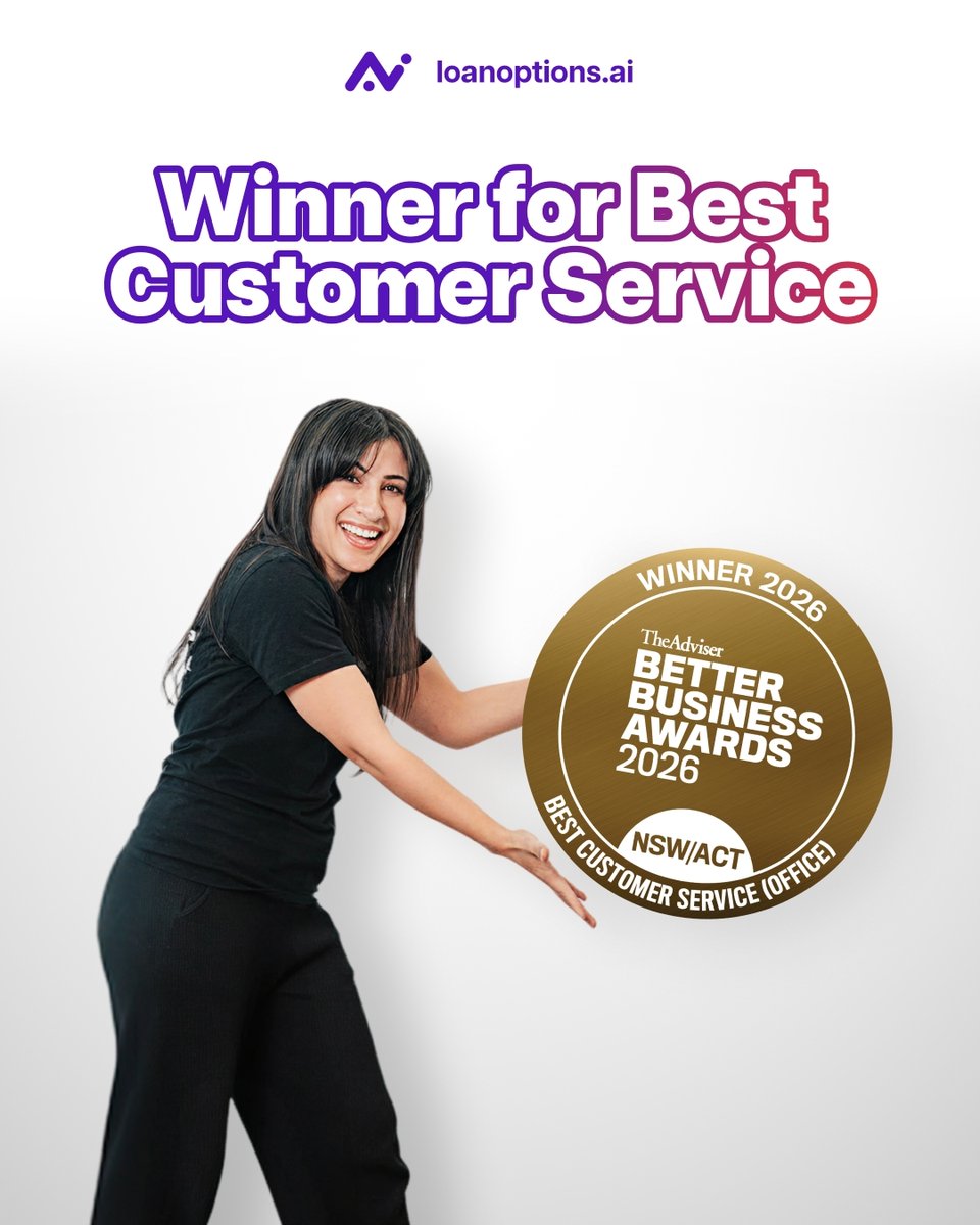 loanoptions_ai's tweet photo. It takes an incredible team to deliver incredible service, and this award proves it. 🏆 

We're proud to be named Best Customer Service at the Better Business Awards 2026. This award belongs to every client who trusted us and every team member who showed up for them. https://t.co/Ho7S1NGOUe