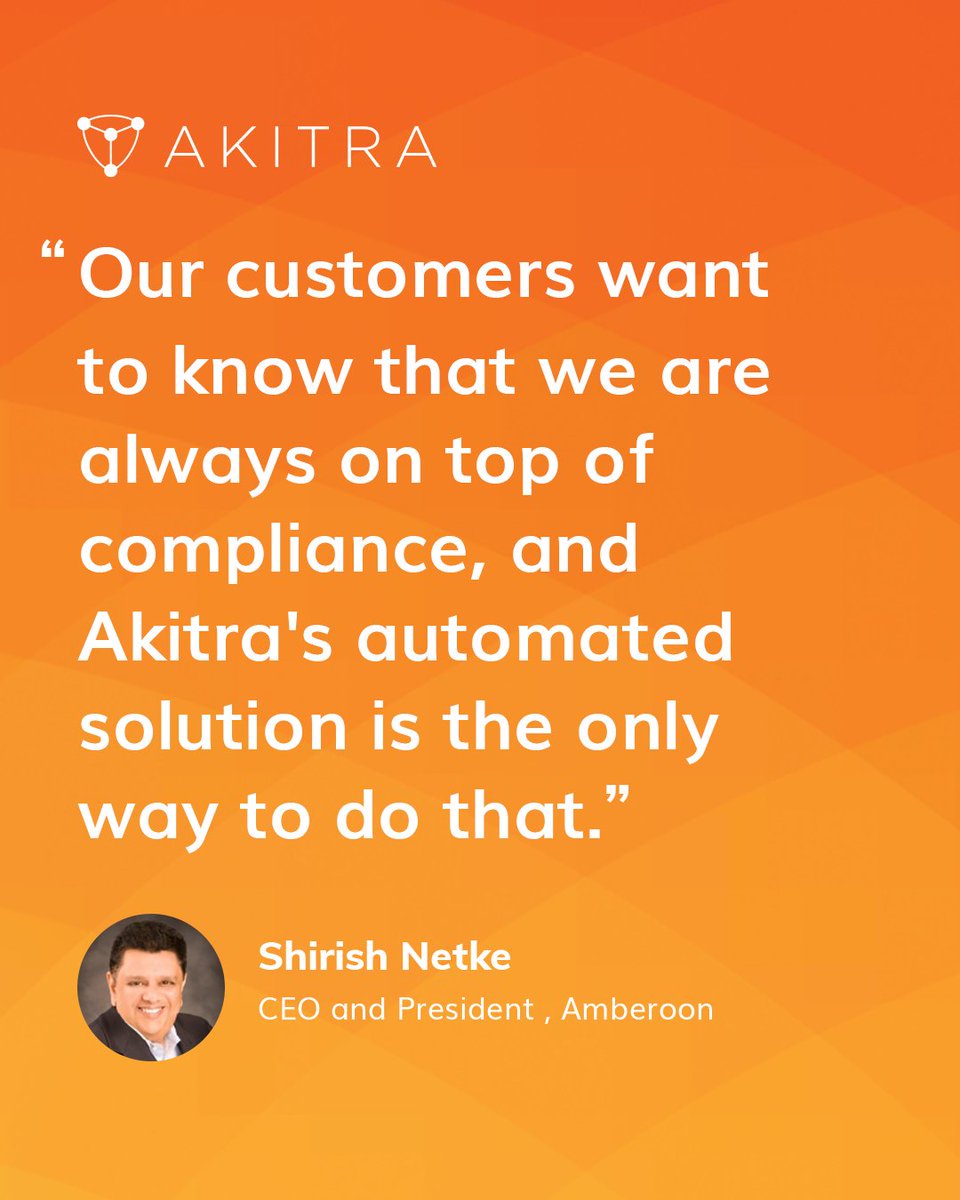 Akitra_Inc's tweet image. Compliance isn’t one-time, it’s continuous.
Amberoon keeps it always-on with Akitra: bit.ly/amberoon-ak

#ComplianceAutomation #Akitra #CustomerTrust