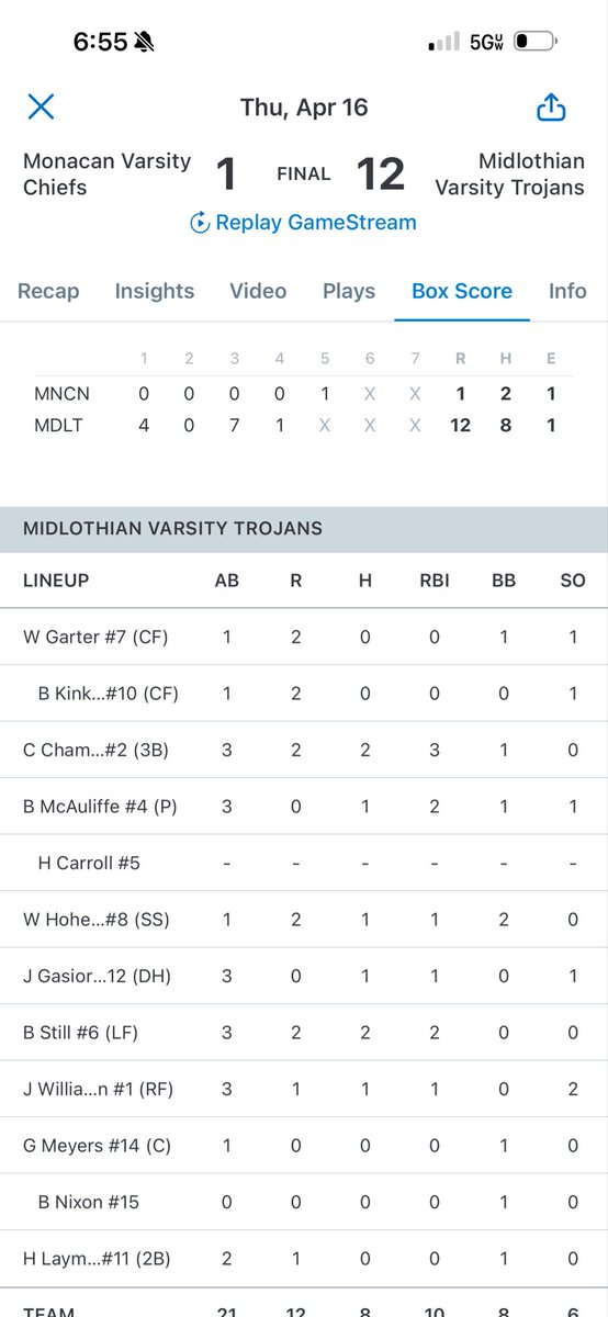 Midlothian Trojans Baseball tweet media