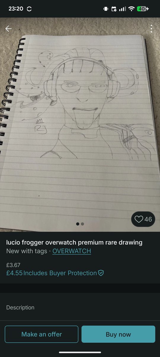 JolinaWolf's tweet photo. @FroggerOW I can't escape. He's on Vinted https://t.co/oD6EtSpItI