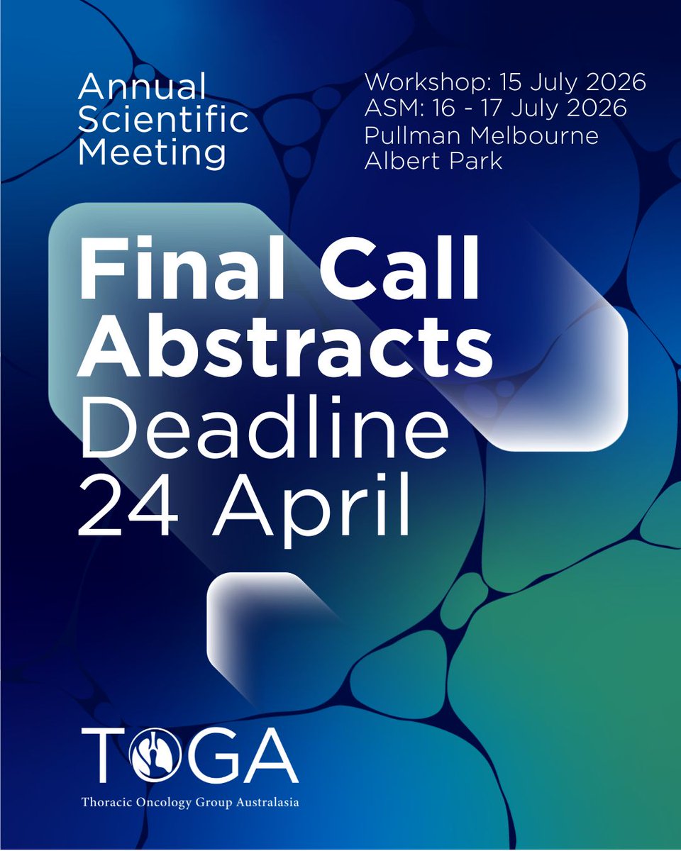 Thoracic Oncology Group of Australasia tweet media