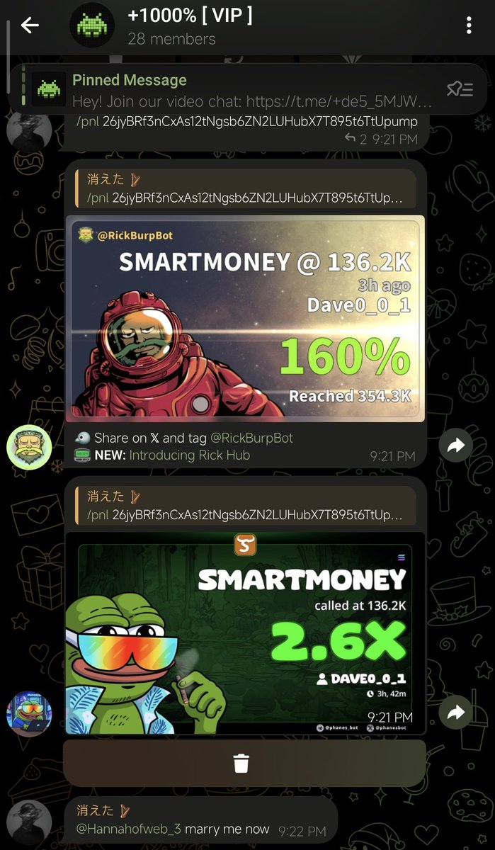 Bro pulled 2.6x and proposed to her 😂.

W - <a href="/hannahofweb_3/">Hannah 𓃵 🙂‍↔️</a> said yes anyways.

Gn everyone