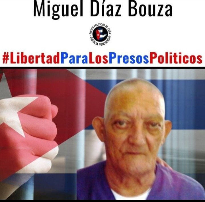🇨🇺 No podemos olvidar a Miguel Díaz Bauza. Miguel cumplió su condena de 30 años y no fue liberado. La tiranía le agregó 8 años más de privación de libertad con sus 80 años. No lo dejemos solo. Exijo su liberación inmediata.