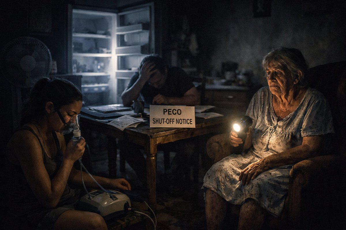 warstone72's tweet image. 91°F in Philly &amp;amp; @PECOconnect shut off a family with a sick senior &amp;amp; an asthmatic teen. They owe $3k &amp;amp; were denied a payment plan.

As an MP vet &amp;amp; PI, I’m calling this out: it’s inhumane. Utilities are a right, not a luxury. 🛑

@PA_PUC  @CLSphila  #peco  #Utilities