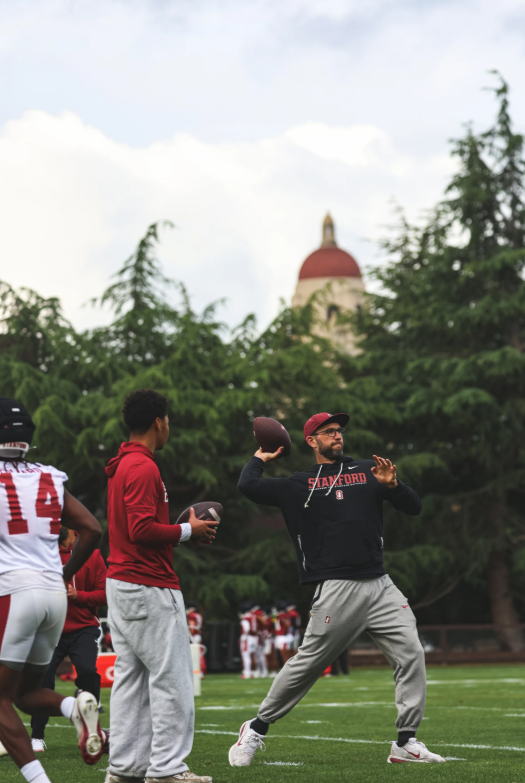 thatboybeecher's tweet photo. Andrew Luck in 2026: still throwing dots at Stanford. The greatest quarterback ever who ghosted the NFL. Legend. 
@PFTCommenter @BarstoolBigCat https://t.co/CVpsQO3xYQ
