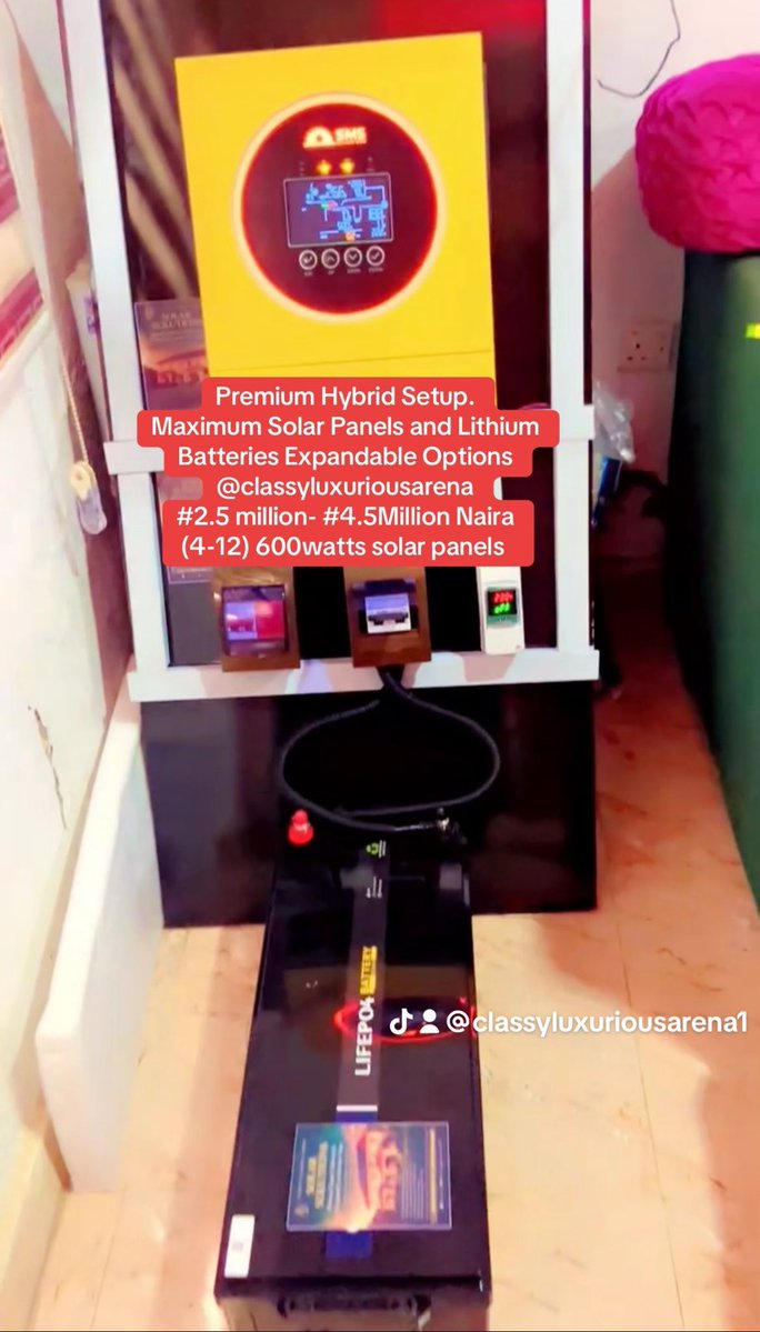 BadmusPhizzy's tweet image. STABLE ELECTRICITY ⚡️ 
Pomo!!!…  ENDING BY APRIL 30TH 2026. #HybridSolarSystem #installation