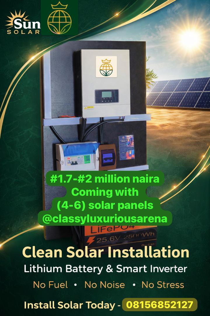 BadmusPhizzy's tweet image. STABLE ELECTRICITY ⚡️ 
Pomo!!!…  ENDING BY APRIL 30TH 2026. #HybridSolarSystem #installation