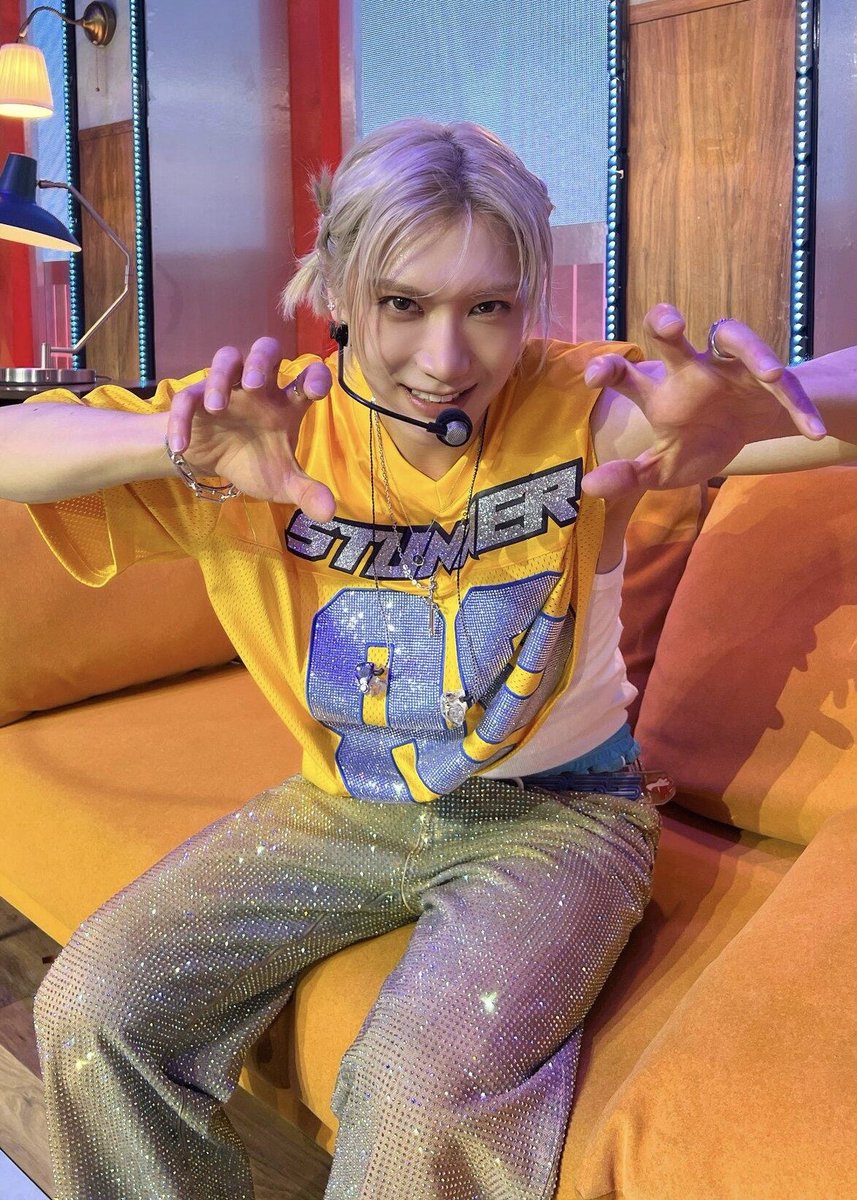 Ten in his iconic “waterproof” Acne Studios jeans