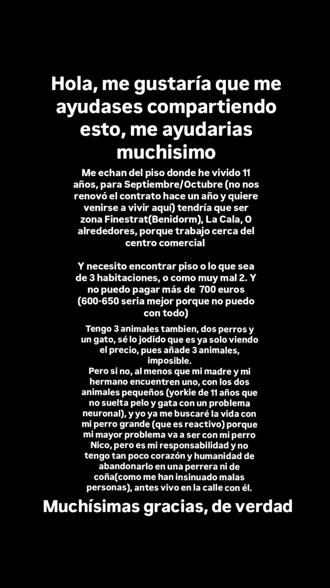 Hola, necesito ayuda urgente. Agradecería muchisimo si le dais rt para que llegue a muchísima mas gente 🫶🏻🥲
