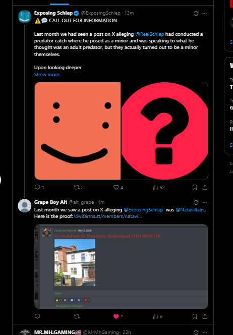alt_grape's tweet photo. @ExposingSchlep hid our reply with @Natavillain 's house proving they are indeed the same person. https://t.co/vb1FUaOPct