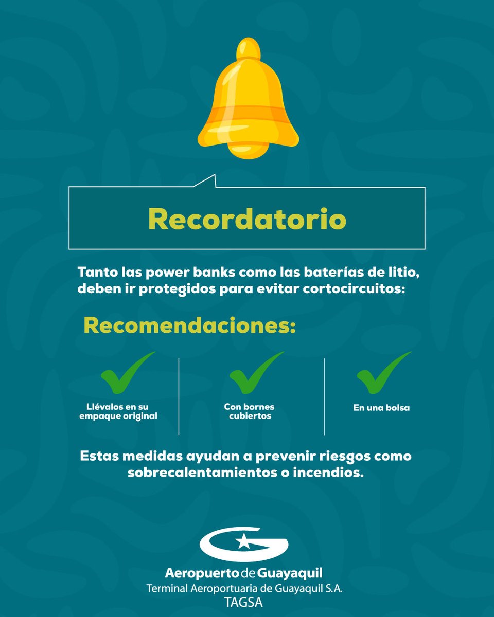 Aeropuerto_GYE's tweet image. 📌🌐 Infórmate a través de aviacioncivil.gob.ec y cumple las normas para garantizar un vuelo seguro para todos.

#SeguridadAérea #DGAC #AeropuertoGye #Tagsa #UnAeropuertoParaTodos