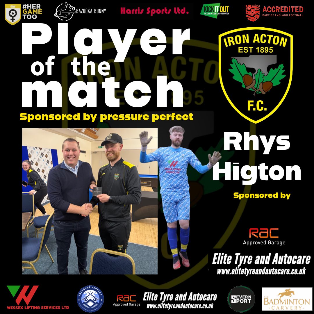 acton_iron's tweet photo. Last nights Pressure perfect Player of the match went to keeper @rhyshigton 
Rhys was commanding and made some superb saves throughout the game. The trophy was handed over by our ladies manager Andy and defender @anni3mayj 🤝
supplied by @MadeToEngrave 
#uptheirons 🔰 https://t.co/got5Ph5ZcO