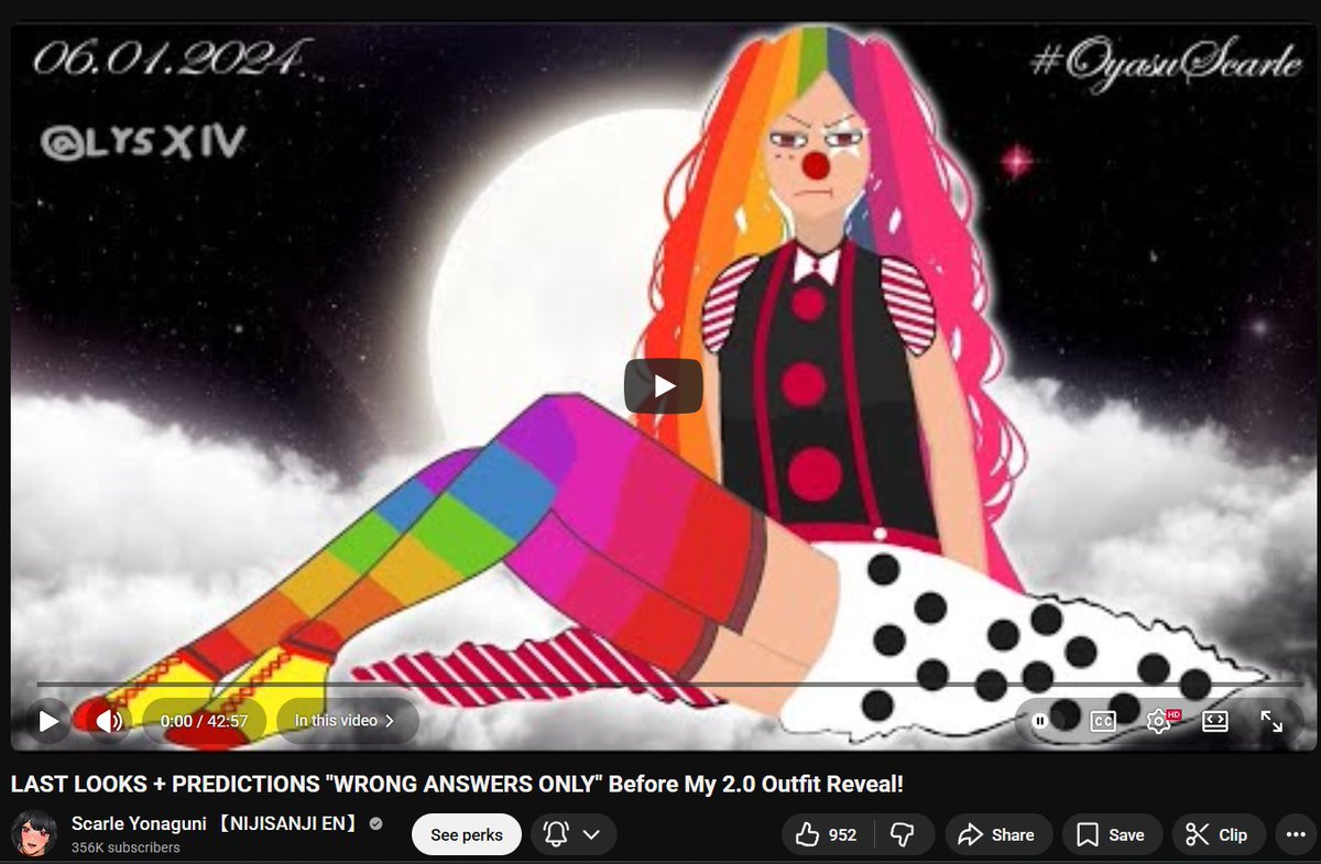 LysXIV's tweet photo. If I had a dollar for every time the clown was featured as a thumbnail for the "WRONG ANSWERS ONLY" stream, I'd have 3 dollars, which isn't much but it's funny af that it happened 3 times. Perhaps 3rd time's the clown? https://t.co/iMSjUyxLtO