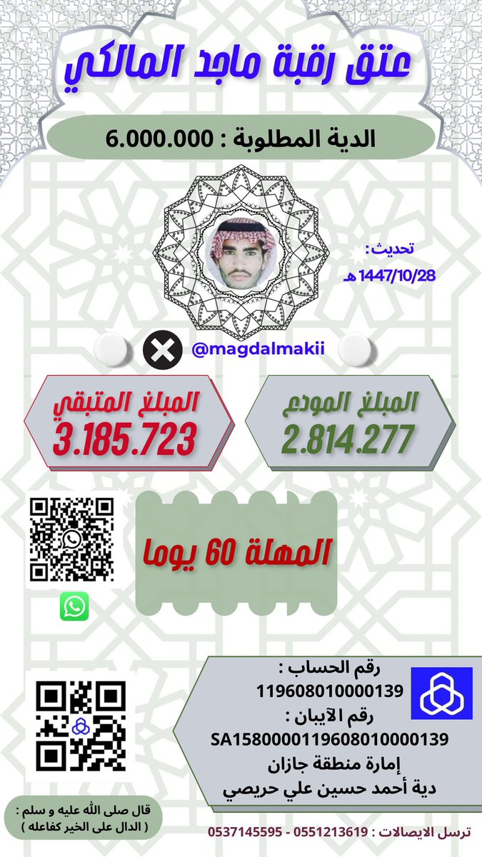 عتق رقبة ماجد جابر المالكي tweet media