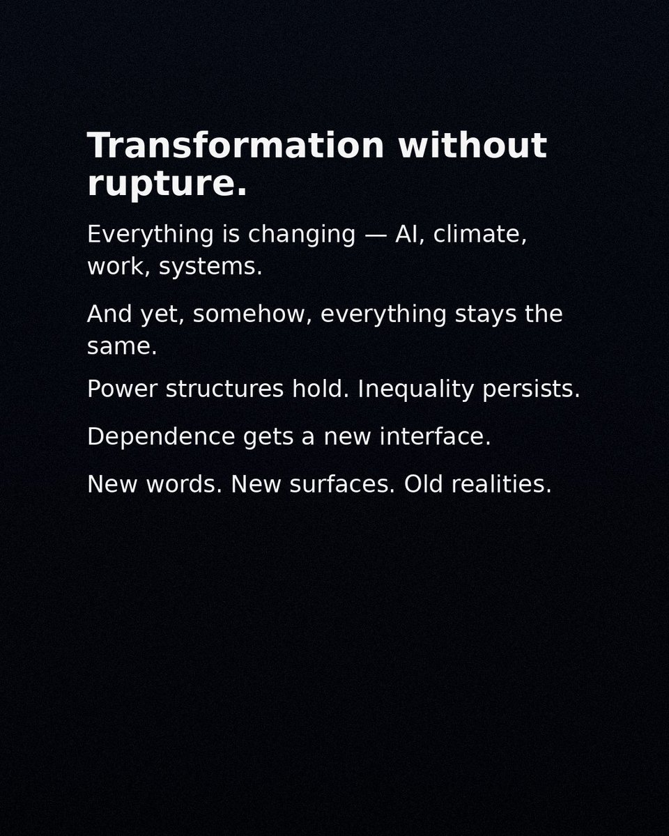 DamianoMontana's tweet image. Surface &amp;amp; Structure

Notes on change, power, and what remains. 

#SurfaceAndStructure
#CulturalCritique
#Modernity