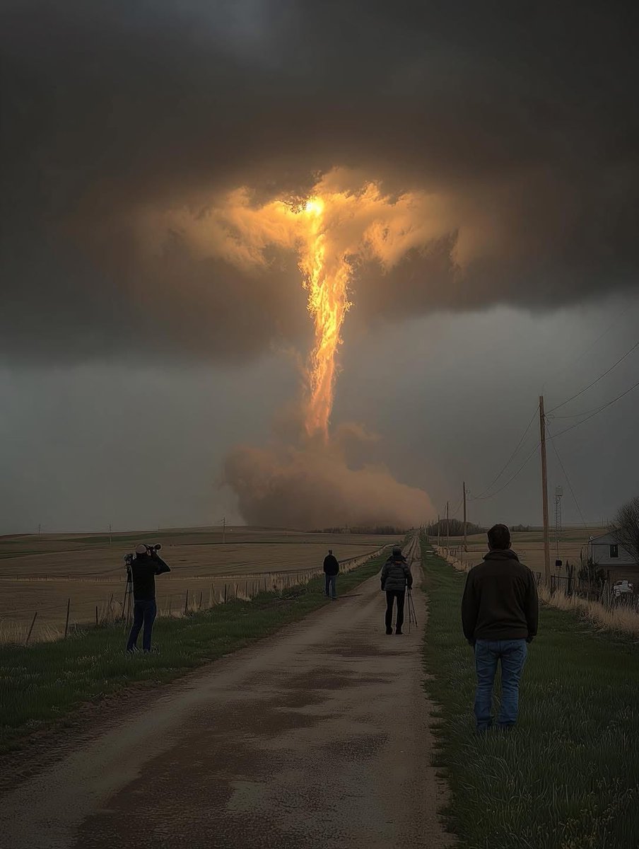 mshafqat72's tweet image. 🔥🌪️ A fire tornado spirals skyward, rising straight into the clouds, raw power where flame meets fury. Nature reminding us just how intense it can be. 😳
📍 Colby, Kansas, USA 🇺🇸

#FireTornado #ExtremeWeather #NaturePower #Kansas #Wildfire #StormWatch #EarthForces