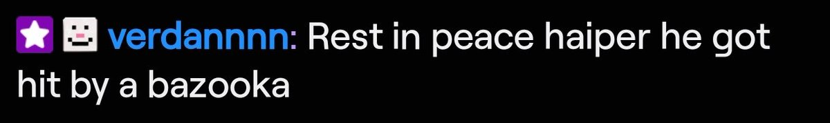 This fucking message in Haiper's chat