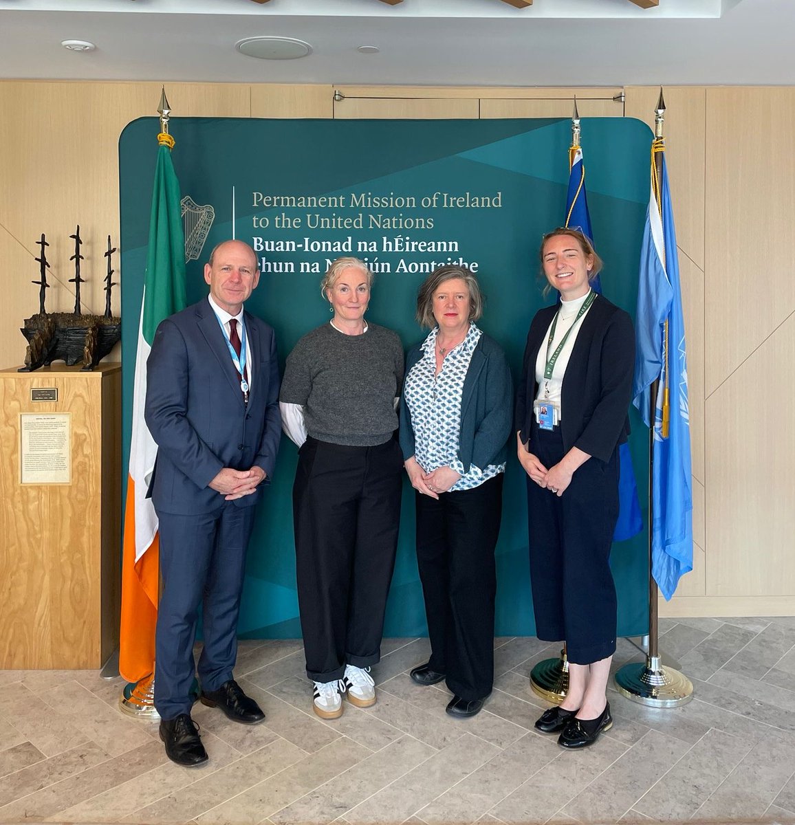 IrishMissionUN's tweet image. On the margins of #CPD59, @IrelandAmbUN met with Maeve Taylor from @IrishFPA.

Ireland’s national story tells the importance of ensuring access to sexual and reproductive healthcare, and to protecting human rights. 

🇮🇪 remains committed to protecting #SRHR.