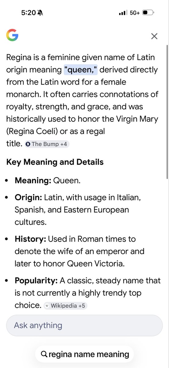 KristiWHanson's tweet photo. @ick_real Regina was my maternal grandmothers name. Mildred was my paternal grandmothers name. https://t.co/m5GTR4O2T8