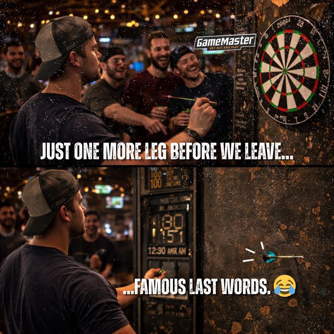 DartingFans's tweet image. Every dart night ever. 😂

Tag the friends who never leave after “one last game.”

#GameMaster #DartMemes #DartLife #GameNight