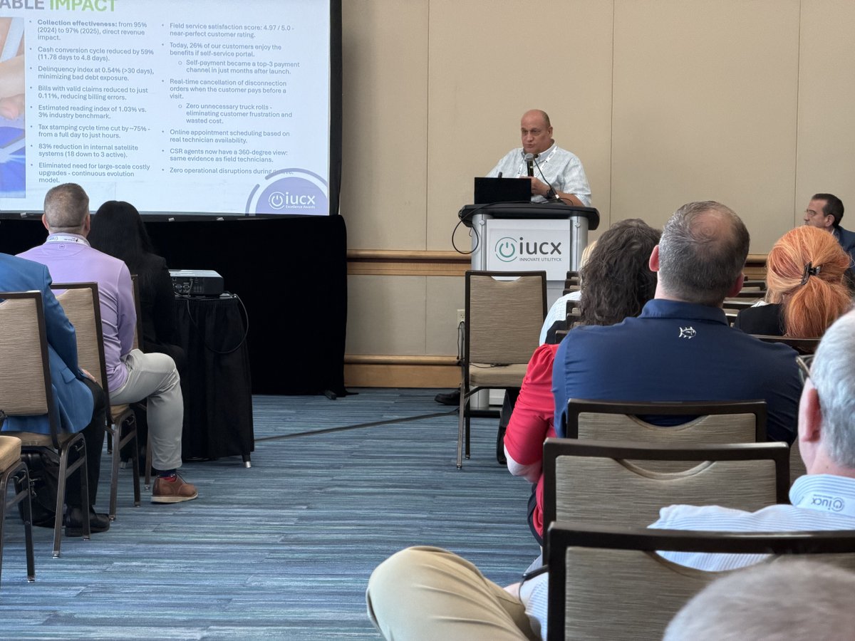 OpenIntlco's tweet photo. At the @iucx_live 2026, ECOGAS shared insights from their successful digital transformation, emphasizing the integration of CIS, MDM, MWM, and CSS into a unified platform.

Learn more here: https://t.co/I3JeTZOTom https://t.co/k8KxKzXRU0