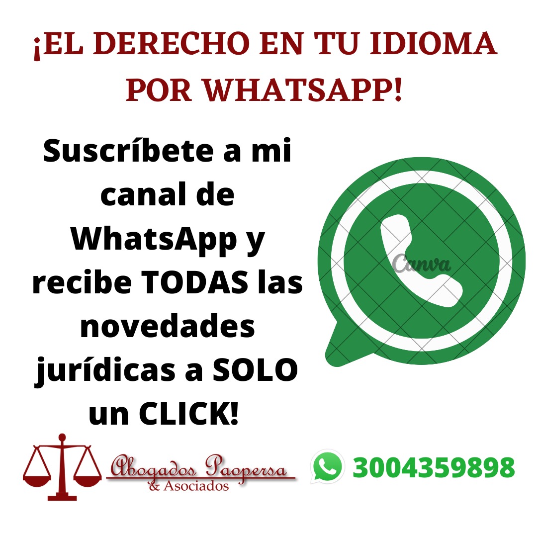 paopersa01's tweet image. 📲¡Toda la actualidad jurídica colombiana por WhatsApp!📲
¡HABLEMOS DEL DERECHO EN TU IDIOMA!
Suscríbete a mi canal de WhatsApp en el siguiente enlace:
👇👇
whatsapp.com/channel/0029Va…

¡Todas las novedades jurídicas a solo un click!

#abogados #abogado #influencer #redessociales