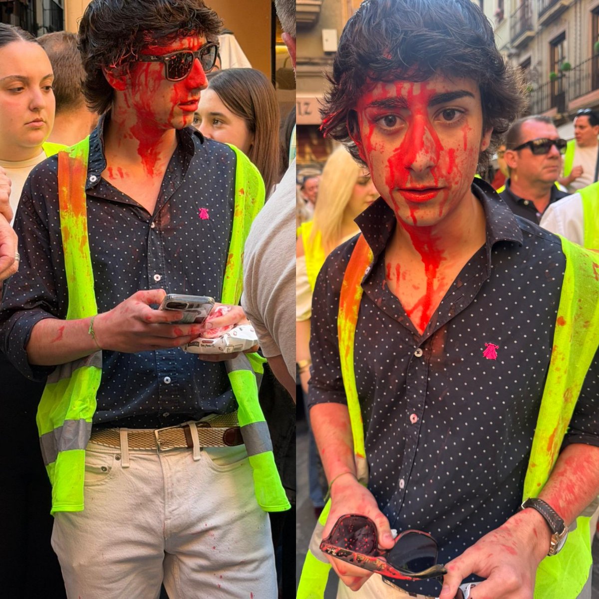 Como sabéis no soy de VOX y nunca los he votado, pero este chaval es MI compatriota, igual que TODOS los compatriotas que voten o militen en VOX, y nadie puede atribuirse el derecho a pisar los derechos de participación en la vida pública de otra persona. Si dependiera de mi