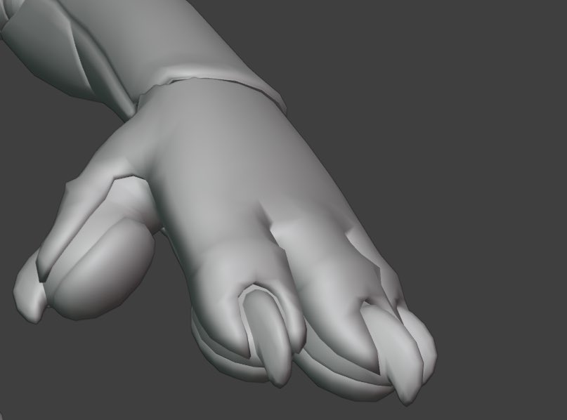 LuX__Crystal's tweet photo. I’m liking how these paws are coming out https://t.co/RwAGNe8Yje