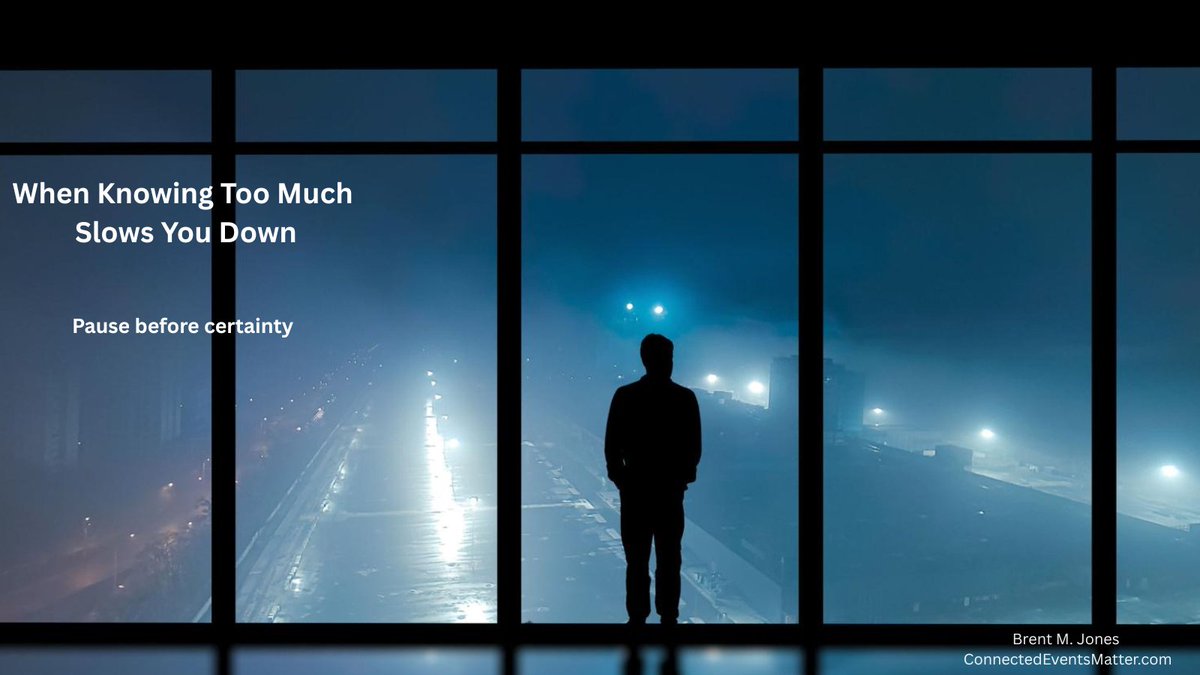 There’s a point where knowledge stops helping.

Not because it isn’t valuable.
But because it delays movement.
You don’t need to know everything to move forward.
connectedeventsmatter.com/career-develop…
