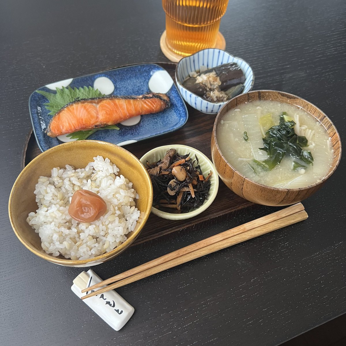 労働する日の朝昼ごはん? the朝ごはんみたいな朝ごはん食べました。