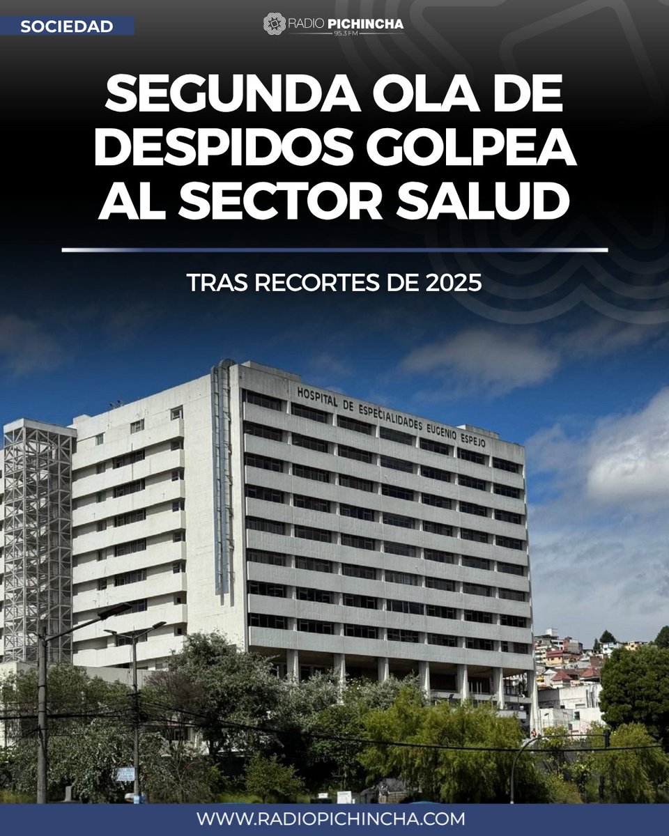 QuitoNoticias1's tweet image. 🚨 #SALUD EN #CRISIS / La Federación #Médica estima que entre 900 y 1.200 profesionales de la salud serán #despedidos del Ministerio de @Salud_Ec.
👇
radiopichincha.com/segunda-ola-de…