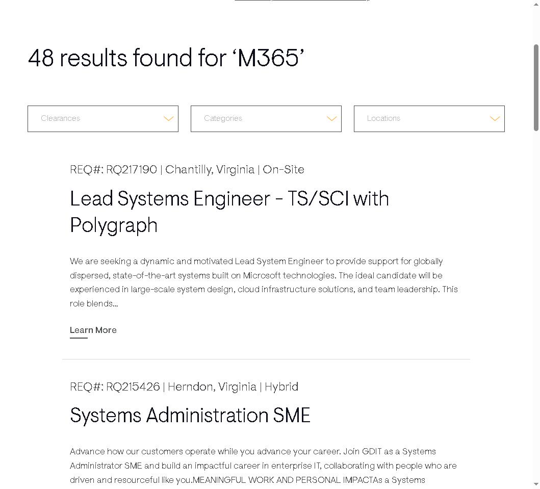 VetsITGuide's tweet image. 🎖️ Veteran-Friendly IT Opportunity!

GDIT: M365 Administrator
GDIT is hiring! Veterans — your skills &amp;amp; clearance are a perfect match.

Jobs: gdit.com/careers/search…
Learn &amp;amp; certify: vetsitguide.com
Prep: vetsitguide.com/education/path…

#VetsITGuide #M365 #GDIT #Veterans