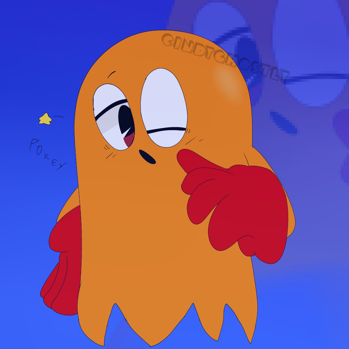 Cindyghostly's tweet image. Just pokey #pacman