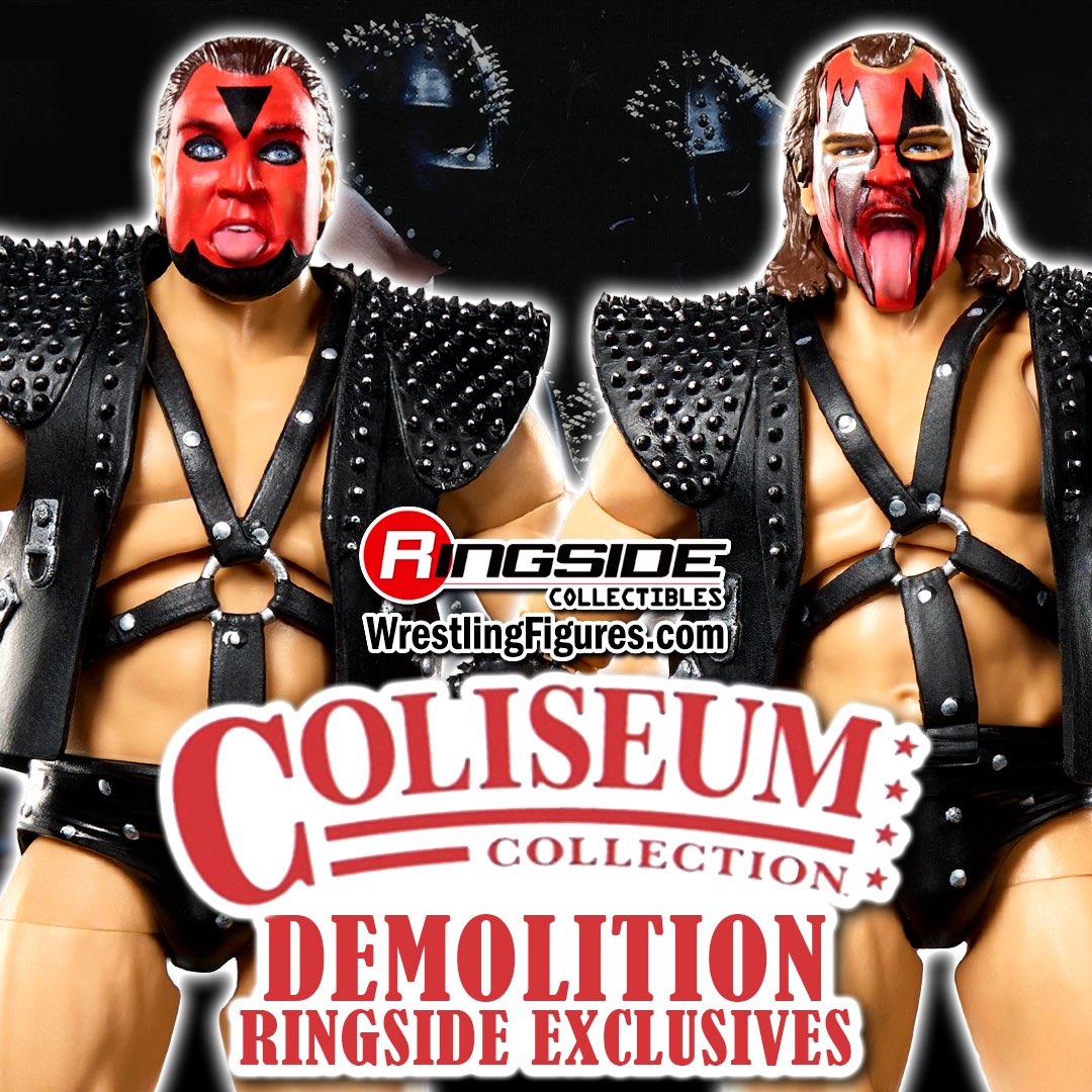 RingsideC's tweet image. Demolition @Mattel @WWE Coliseum Collection Ultimate Edition Ringside Exclusive 2-Pack is up for PRE-ORDER!

Shop Now ➡️ Ringsid.ec/ColiseumUltima…

#RingsideCollectibles #WrestlingFigures #UltimateEdition #DemolitionAx #DemolitionSmash