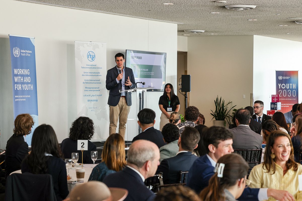 UNYouthAffairs's tweet photo. Young people aren’t waiting to be invited—they’re shaping the space itself.

Read our new article by Youth Reference Group members, Opening Up New Doors for Meaningful Youth Participation, reflecting on the 2026 ECOSOC Youth Forum Ministerial Breakfast. 🔗 https://t.co/Bo56oVe4Ou https://t.co/6tU9YkIbmy